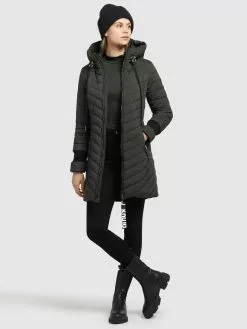 Khujo Wintermäntel Mantel Nita Frauen Khaki -Khujo Verkäufe 045f162a722c74e5720c1d429968fe34