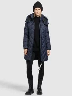 Khujo Übergangsmäntel Mantel Aneth Frauen Navy -Khujo Verkäufe 0a27ad3df79d35bc8d3519a46d78c5cc