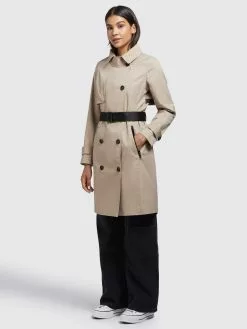 Khujo Trenchcoats Mantel Sarina Frauen Hellbeige -Khujo Verkäufe 15b2dc5f992724ab259434e4c88267aa