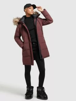 Khujo Wintermäntel Mantel Cloren Frauen Dunkelrot -Khujo Verkäufe 1be537bb118135228b666b0aa23f4c39