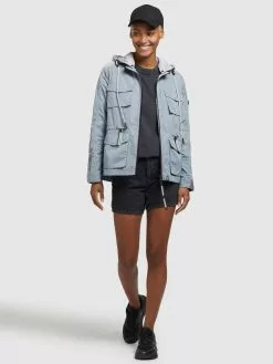 Khujo Übergangsjacken Jacke FLAMES Frauen Hellblau -Khujo Verkäufe 308e8067b8252825da4dd455dece3189