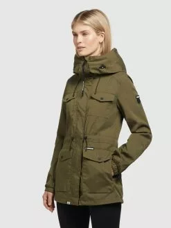 Khujo Parka Jacke ELST Frauen Oliv -Khujo Verkäufe 332bd18064ba173f615e345555ba1bab