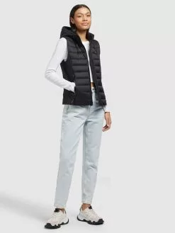 Khujo Westen Weste Fabia Matt Frauen Schwarz -Khujo Verkäufe 341d9db909f3c8d86ab345cd18a9e893