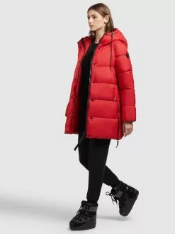 Khujo Winterjacken Jacke Franee Frauen Rot -Khujo Verkäufe 360abbe29614bd29e71847c71edcd280