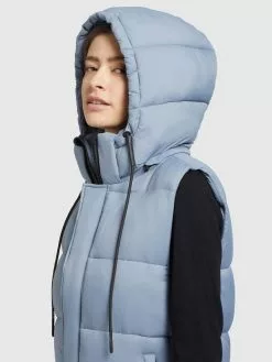 Khujo Westen Weste Eden Frauen Hellblau -Khujo Verkäufe 3b399bb52555572214a9990a6c059b67