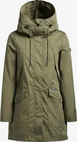 Khujo Parka Mantel Aira Frauen Oliv