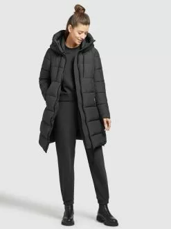 Khujo Wintermäntel Mantel Youma Frauen Schwarz -Khujo Verkäufe 4835f636bd3feccbaff6b11e8db40481