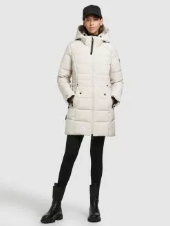 Khujo Kurzmäntel Jacke Amary Frauen Offwhite -Khujo Verkäufe 4a7bfe6b3f127c38784def93ababc44c