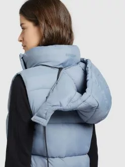 Khujo Westen Weste Eden Frauen Hellblau -Khujo Verkäufe 4d4f133dc85354adb67f09cde604279b