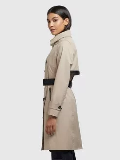 Khujo Trenchcoats Mantel Sarina Frauen Hellbeige -Khujo Verkäufe 52e101f25d0df323538adb1eb28bc289