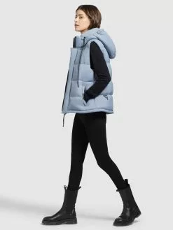 Khujo Westen Weste Eden Frauen Hellblau -Khujo Verkäufe 5ab921c5a9167404599baf392faf9497