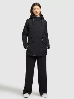 Khujo Parka Übergangsjacke FELINA Frauen Schwarz -Khujo Verkäufe 610e2e992561a0951787e7ef0195c1bb