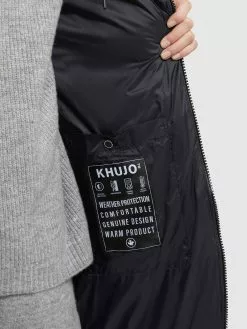 Khujo Wintermäntel Mantel TUULA Frauen Schwarz -Khujo Verkäufe 63849631cb5861192e88bd2a49f2cd32