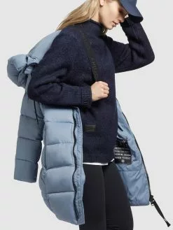 Khujo Wintermäntel Mantel Tuula Frauen Rauchblau -Khujo Verkäufe 68b867a35393f934437df48bf7bc9bcf