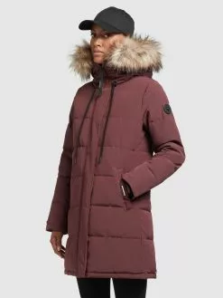 Khujo Wintermäntel Mantel Cloren Frauen Dunkelrot -Khujo Verkäufe 6e8df25f2bfeef874ef8d8cdb13515e1