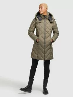 Khujo Übergangsmäntel Mantel Aneth Frauen Khaki -Khujo Verkäufe 75b0a54b11403afa1642afb75bf7e51e