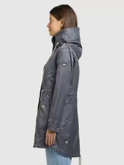 Khujo Parka Übergangsmantel ONDA2 Frauen Taubenblau -Khujo Verkäufe 79bb13900fb2cbf95d05866b608da89d