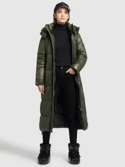 Khujo Wintermäntel Mantel Melona Frauen Khaki -Khujo Verkäufe 7a80c9562bec694a074a5618d59b3d7b