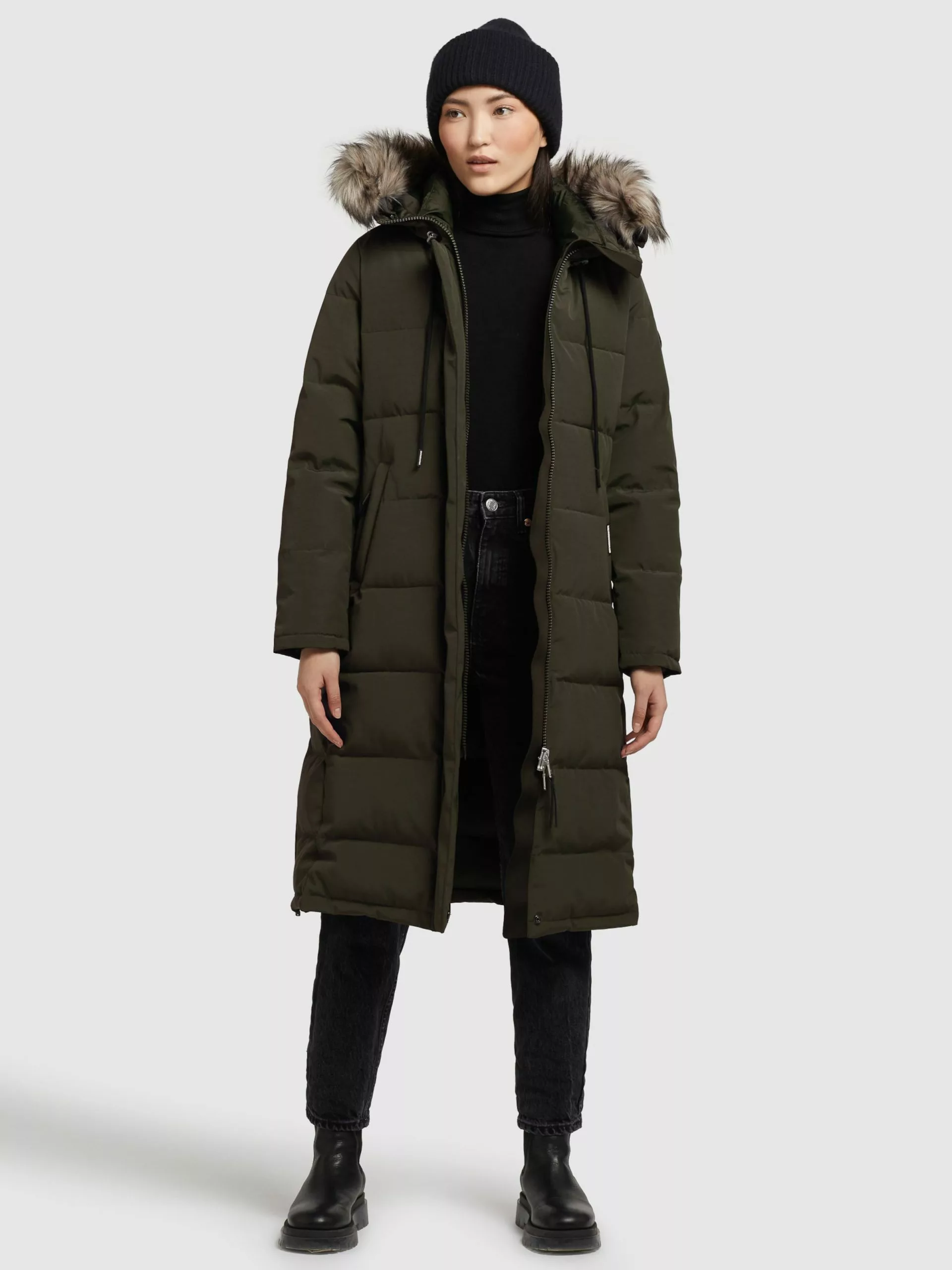 Khujo Wintermäntel Mantel LOLL Frauen Khaki 3 Khujo Wintermäntel Mantel LOLL Frauen Khaki – Bild 3