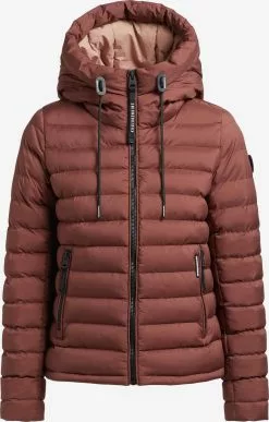 Khujo Winterjacken Winterjacke LOVINA3 MATT Frauen Dunkelrot