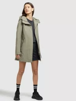 Khujo Übergangsmäntel Übergangsparka Artisa Frauen Grau / Grün -Khujo Verkäufe bc8e577941b7308f9e342d39650300a8