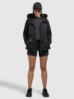 Khujo Übergangsjacken Jacke DEBBY Frauen Schwarz -Khujo Verkäufe c1ba308ee4f1d3271cc0756de16bff2a