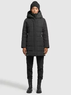 Khujo Kurzmäntel Mantel Floyt Frauen Schwarz -Khujo Verkäufe c417875a20caf46f4bab215cf26ccb29