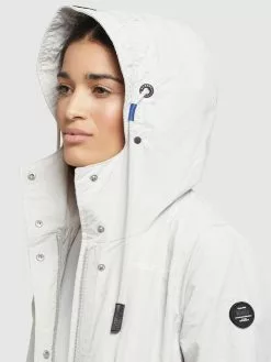 Khujo Übergangsjacken Parka ADDA Frauen Offwhite -Khujo Verkäufe dd3bee3161c99b389d32a34dec769935