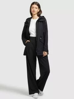 Khujo Parka Übergangsjacke FELINA Frauen Schwarz -Khujo Verkäufe e09ccb301ace4c040839d848da601d0f
