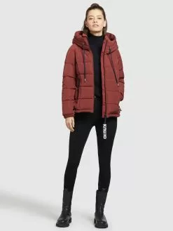 Khujo Winterjacken Jacke Joilee Frauen Pastellrot -Khujo Verkäufe e61a81bdafe56f4483a0290f7bacd0f5
