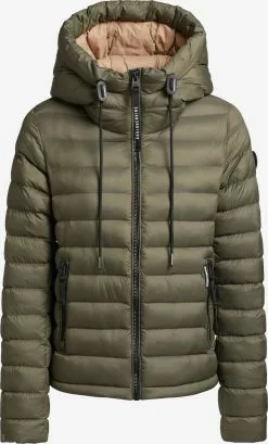 Khujo Winterjacken Winterjacke Lovina Shine Frauen Khaki