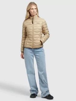 Khujo Übergangsjacken Jacke Eleni Frauen Beige -Khujo Verkäufe f1439ebf0ae8e6a307cd36af5a8201b4