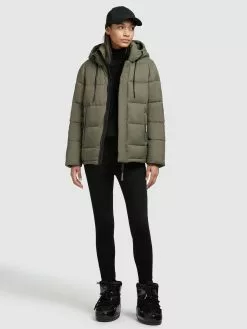 Khujo Winterjacken Jacke Evona Frauen Khaki -Khujo Verkäufe f492f81aeca596f08d97909af7219bf5