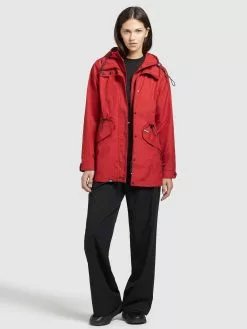 Khujo Parka Übergangsjacke FELINA Frauen Rot -Khujo Verkäufe fa946f692e98f8daa0a9caf6c18ee627