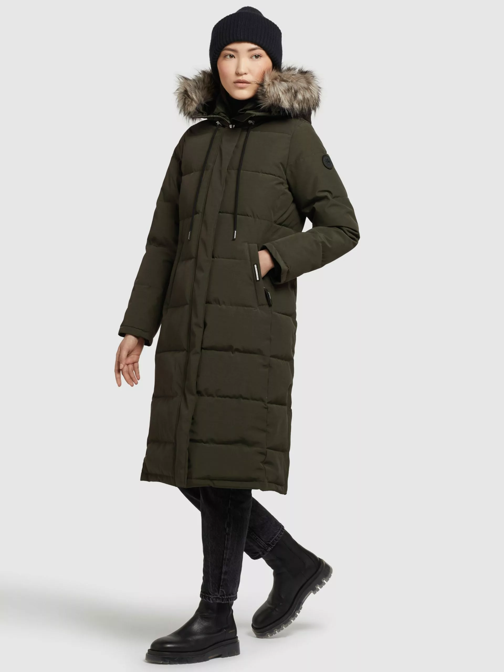 Khujo Wintermäntel Mantel LOLL Frauen Khaki 6 Khujo Wintermäntel Mantel LOLL Frauen Khaki – Bild 6